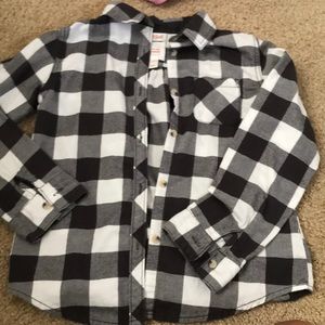 Grey and white flannel